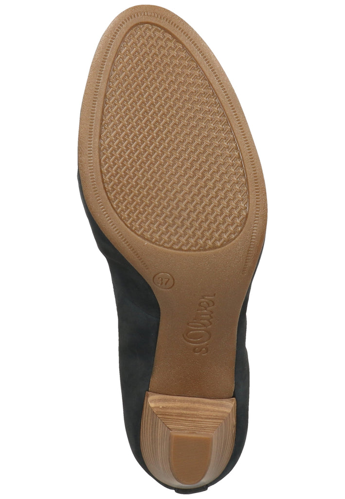 s.Oliver Pumps Leder Navy - surf4shoes