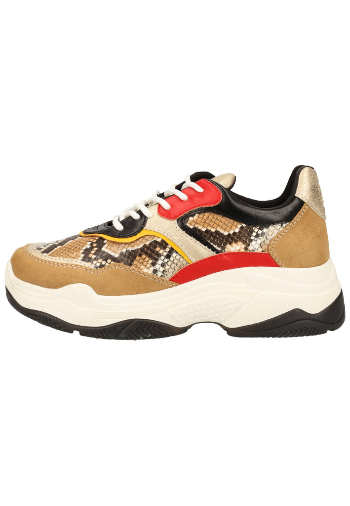 s.Oliver Sneaker Lederimitat/Textil Cognac - surf4shoes