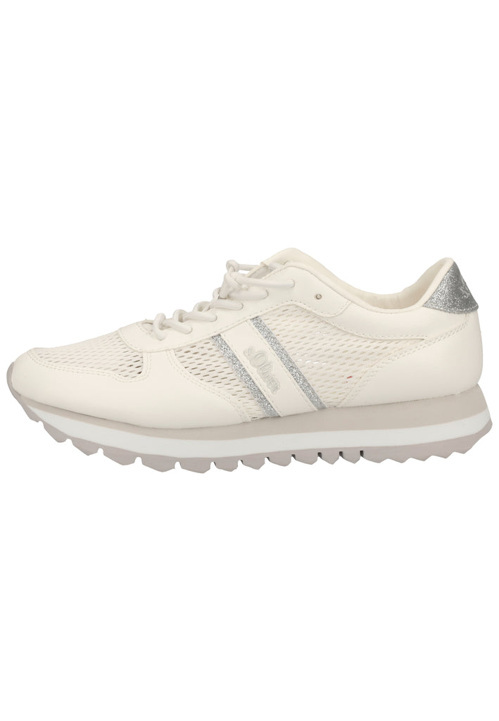 s.Oliver Sneaker Lederimitat/Textil Weiß - surf4shoes