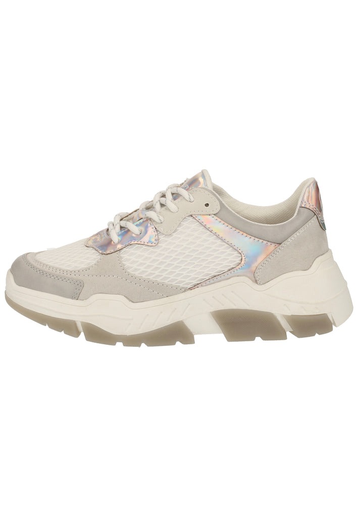 s.Oliver Sneaker Lederimitat/Textil Hellgrau - surf4shoes