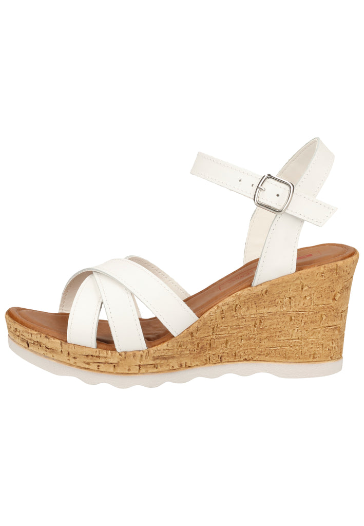 s.Oliver Sandalen Leder Weiß - surf4shoes