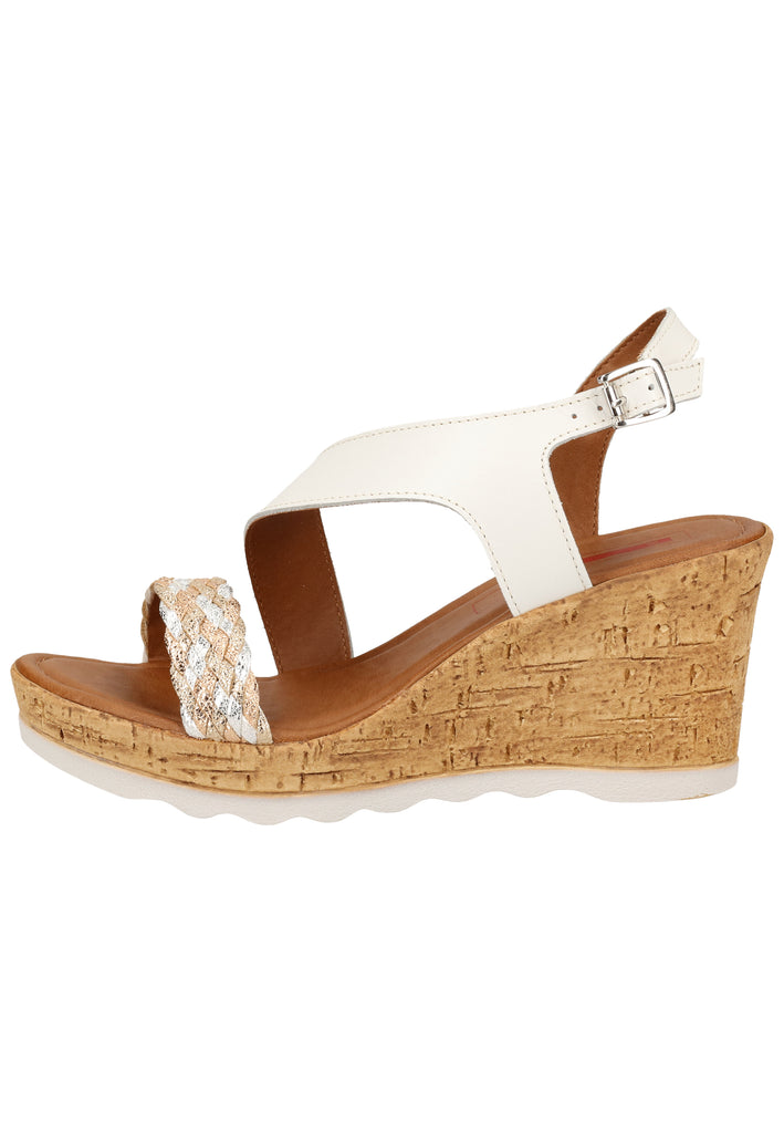 s.Oliver Sandalen Leder/Synthetik Weiß - surf4shoes
