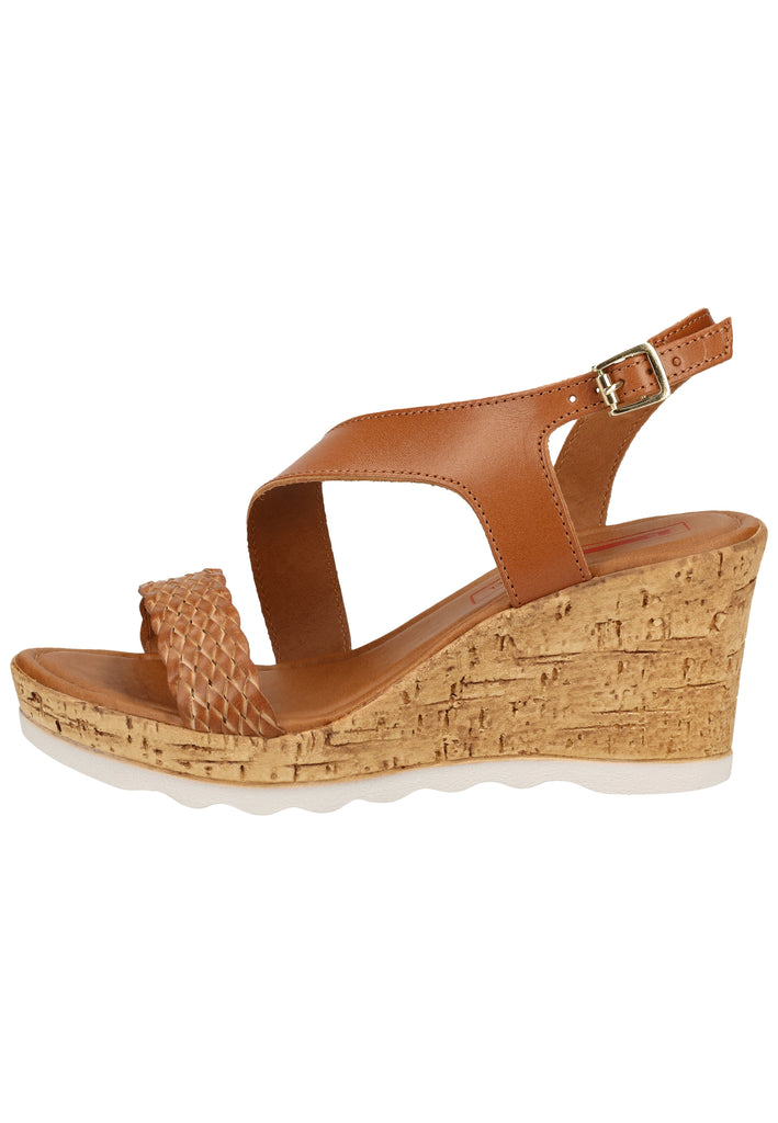 s.Oliver Sandalen Leder/Synthetik Cognac - surf4shoes