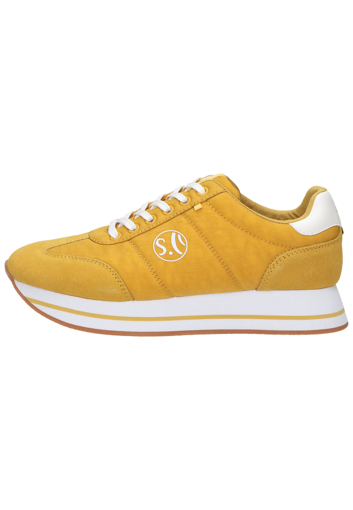 s.Oliver Sneaker Lederimitat/Textil Gelb - surf4shoes