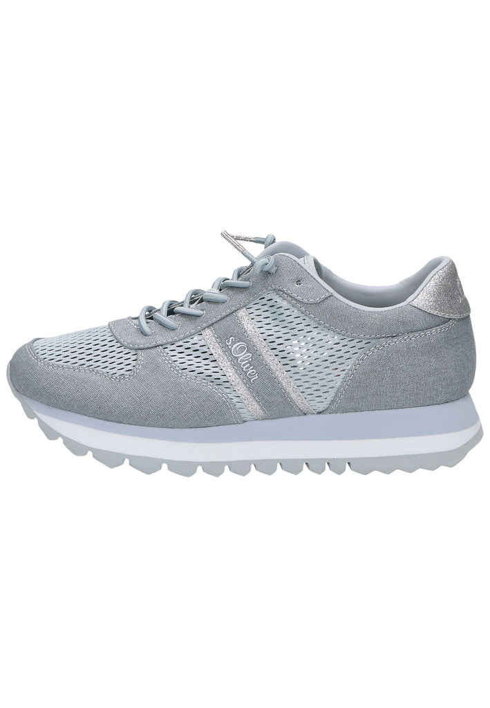 s.Oliver Sneaker Textil Hellblau - surf4shoes