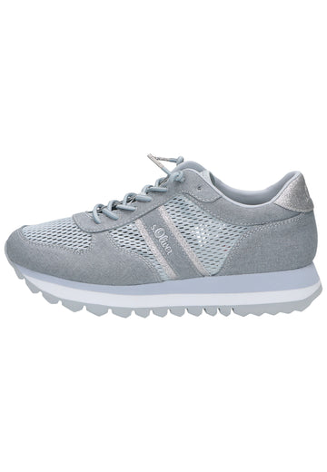 s.Oliver Sneaker Textil Hellblau - surf4shoes