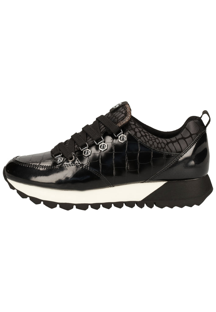 s.Oliver Sneaker Lederimitat/Textil Schwarz - surf4shoes