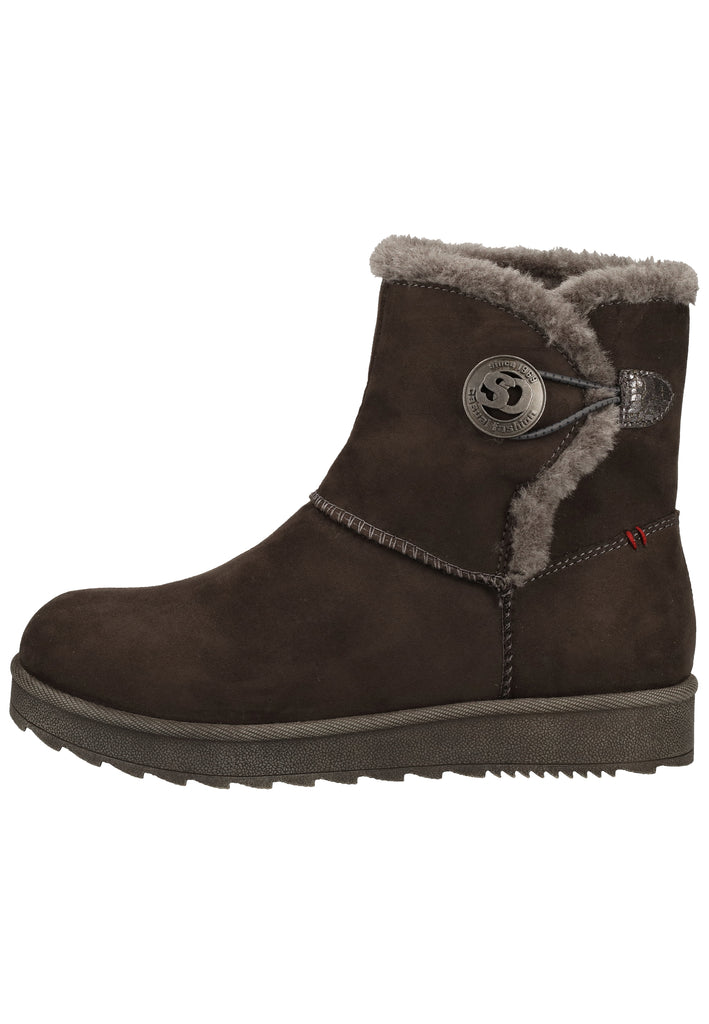 s.Oliver Stiefelette Textil Grau Warmfutter - surf4shoes