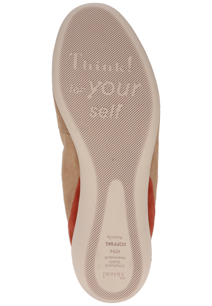 Think! Ballerinas Leder Nude - surf4shoes