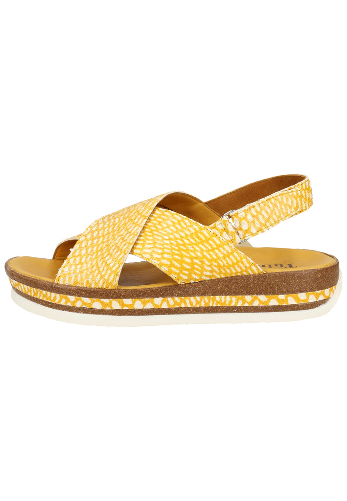 Think! Sandalen Leder Gelb - surf4shoes
