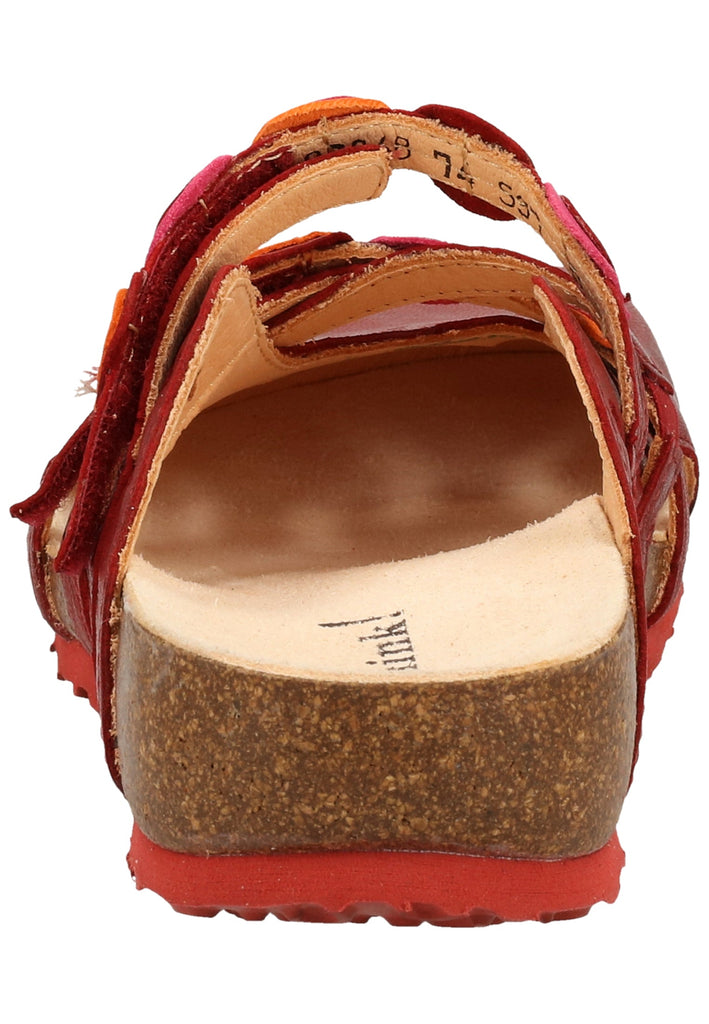 Think! Clogs Leder Cherry - surf4shoes