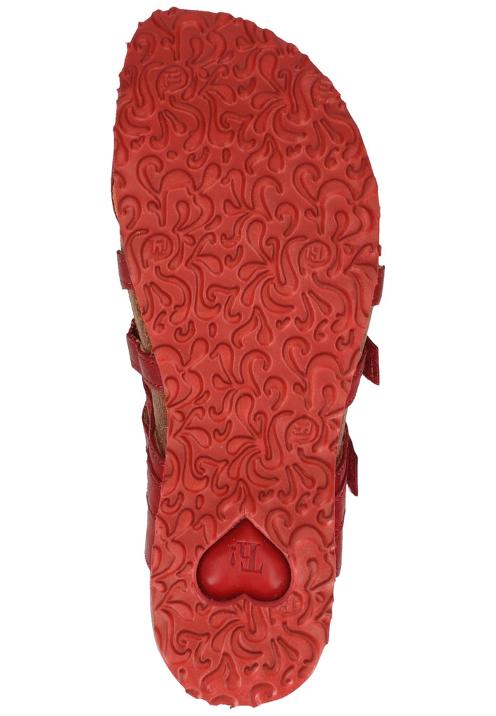 Think! Clogs Leder Cherry - surf4shoes