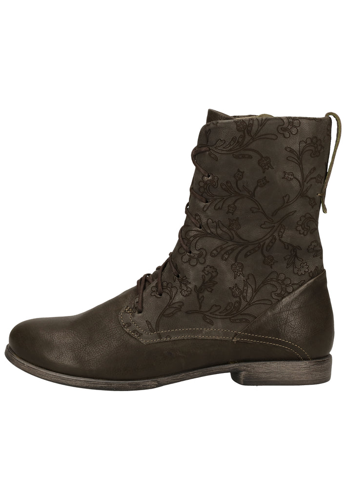 Think! Stiefelette Leder Dunkelgrün - surf4shoes