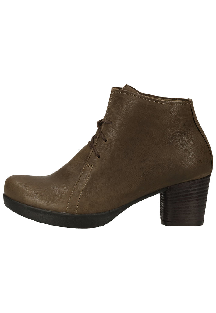 Think! Stiefelette Leder Oliv - surf4shoes