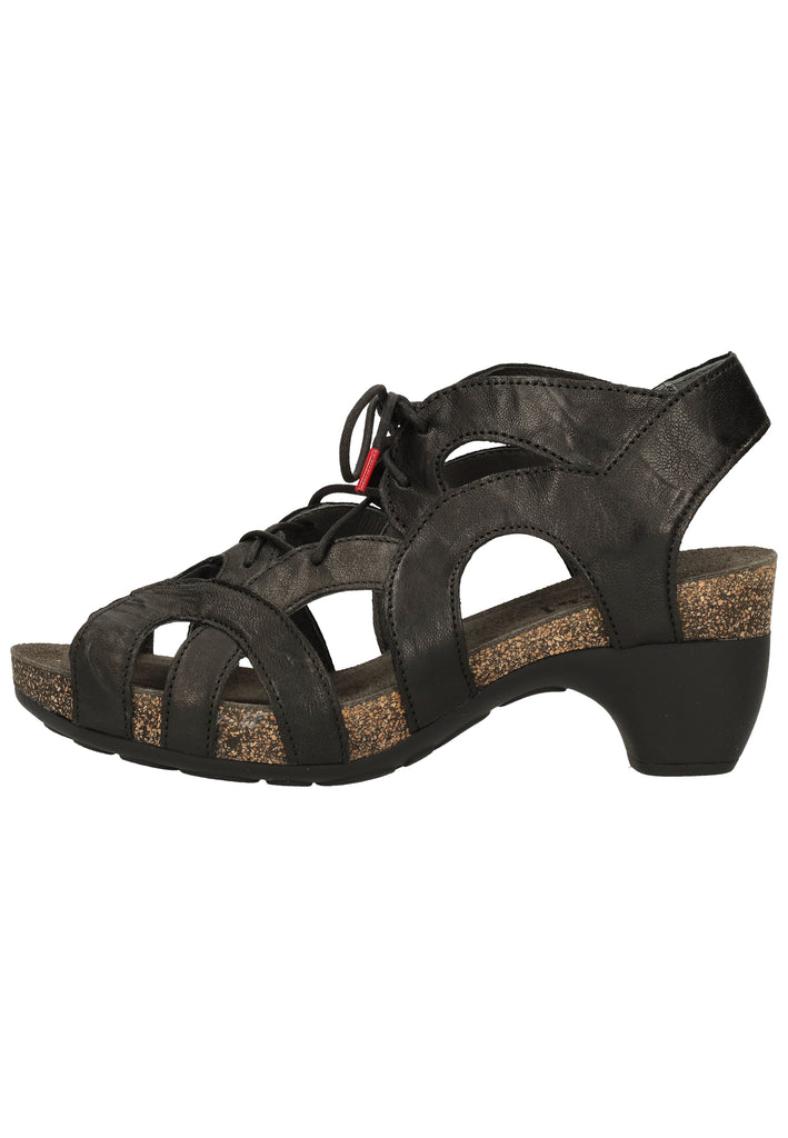 Think! Sandalen Glattleder Schwarz - surf4shoes