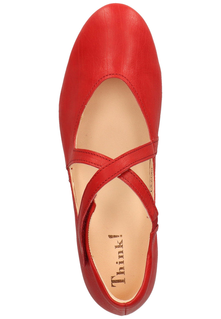 Think! Halbschuhe Glattleder Rot - surf4shoes