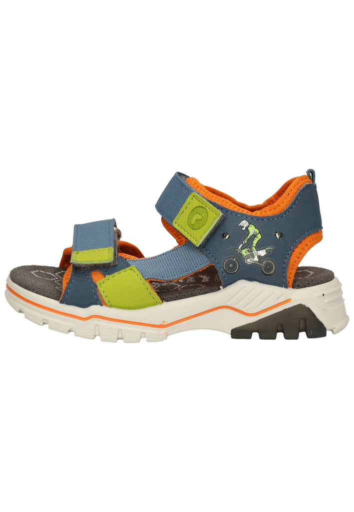 Ricosta Sandalen Leder Blau/Grün - surf4shoes
