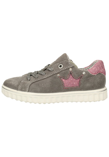 Ricosta Sneaker Leder/Synthetik Grau/Rosa - surf4shoes