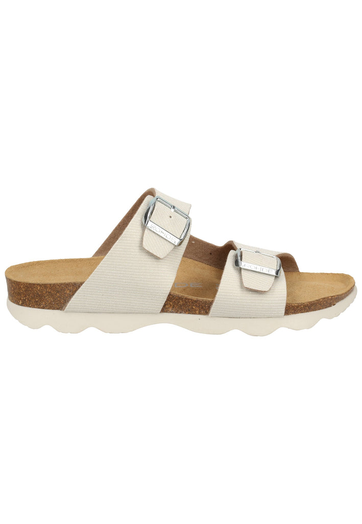 Rohde Pantoletten Lederimitat Weiß - surf4shoes