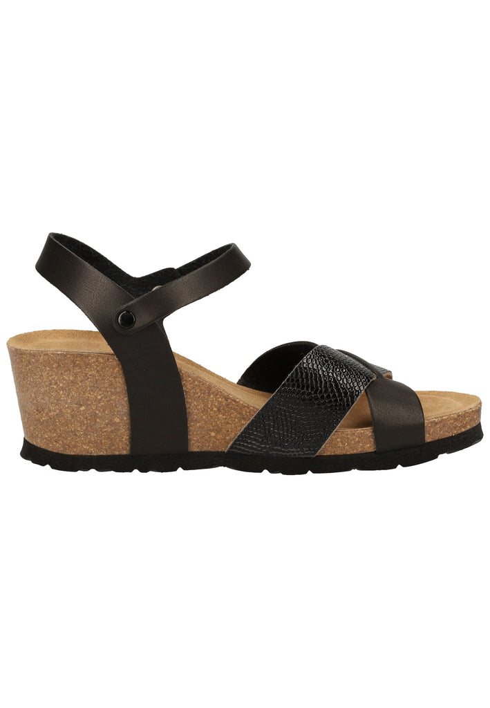 Rohde Sandalen Lederimitat Schwarz - surf4shoes