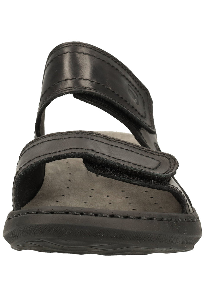 Rohde Pantoletten Nubukleder Schwarz - surf4shoes