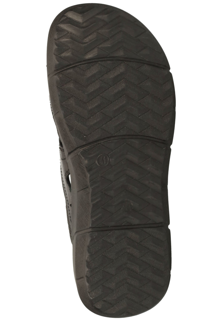 Rohde Pantoletten Nubukleder Schwarz - surf4shoes