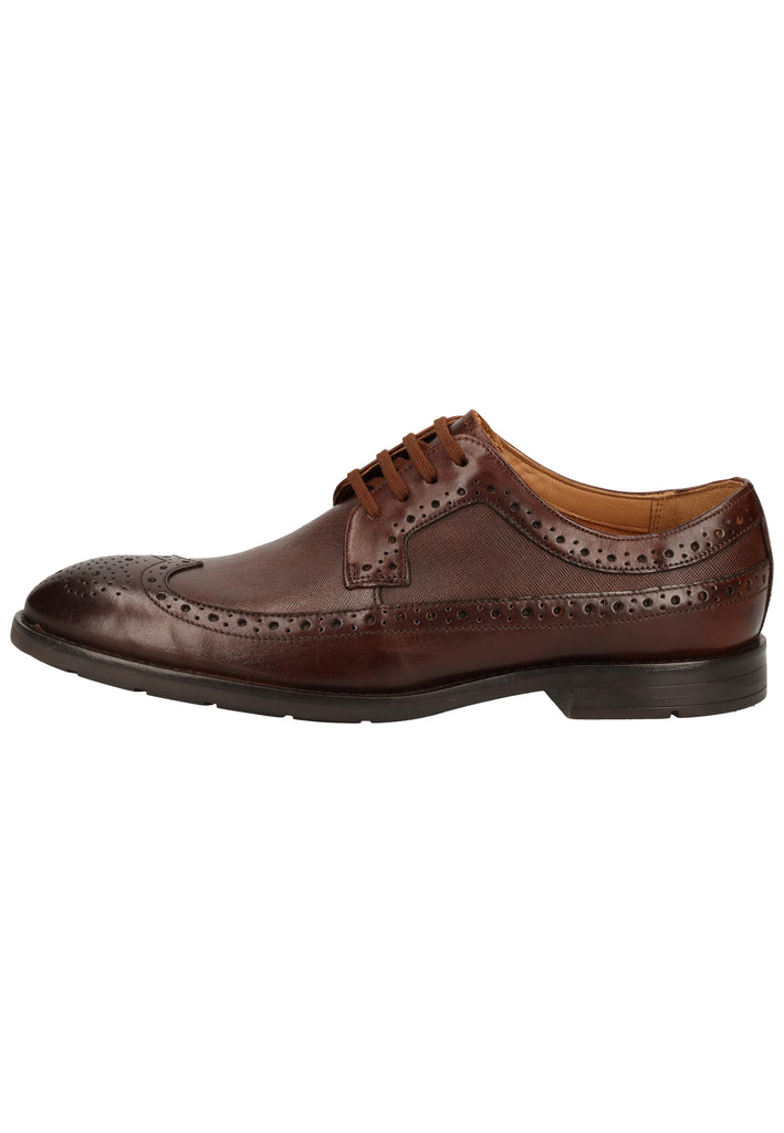 Clarks Businessschuhe Leder Tan - surf4shoes