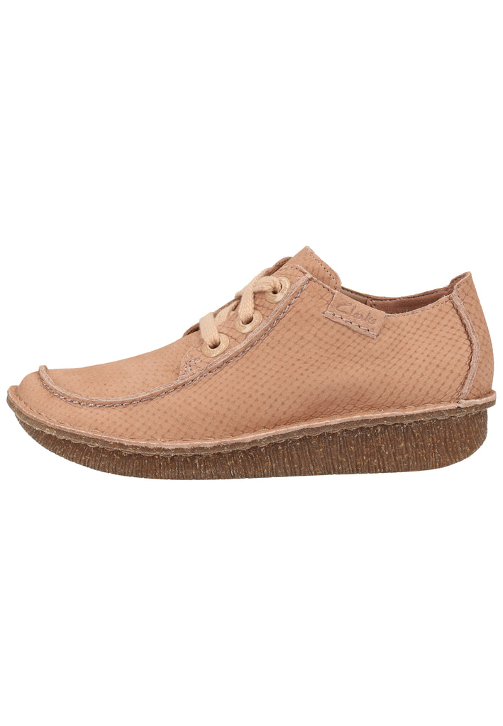 Clarks Halbschuhe Nubukleder Pink - surf4shoes