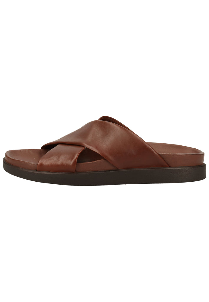 Clarks Pantoletten Leder Tan - surf4shoes