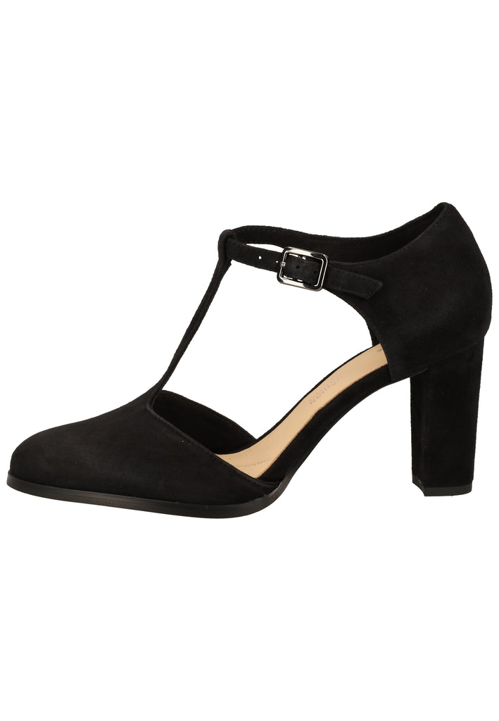 Clarks Pumps Veloursleder Schwarz - surf4shoes