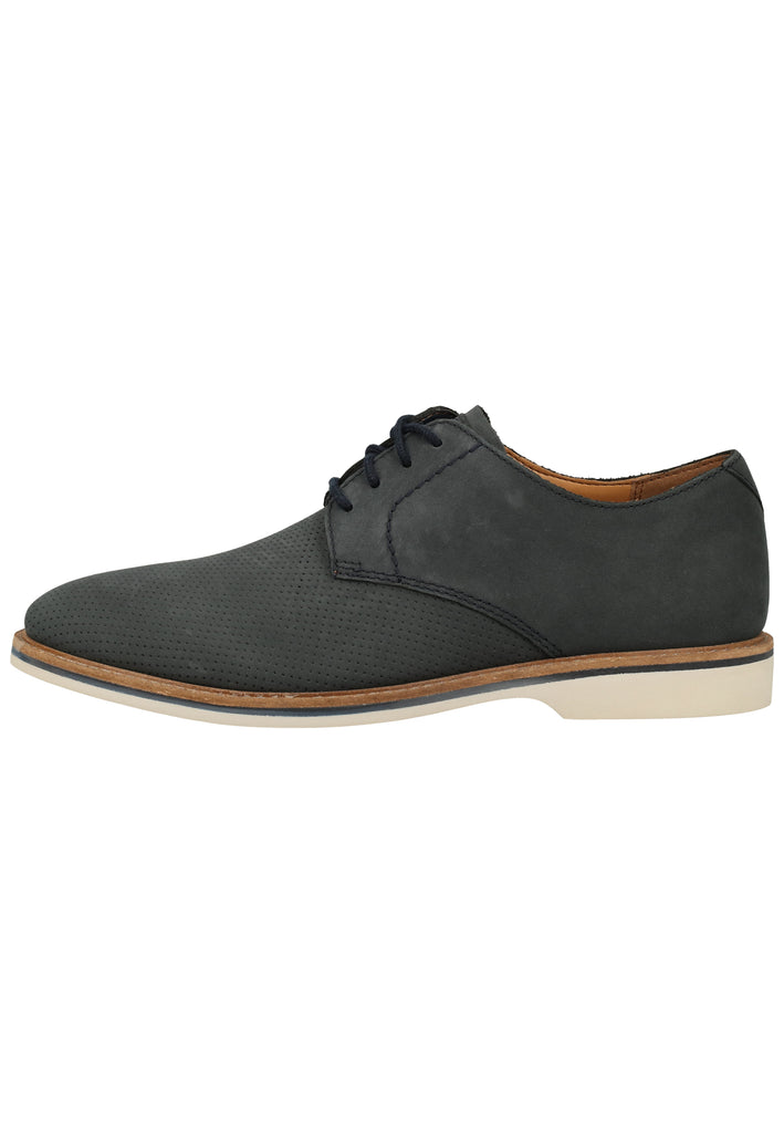 Clarks Businessschuhe Nubukleder Navy - surf4shoes