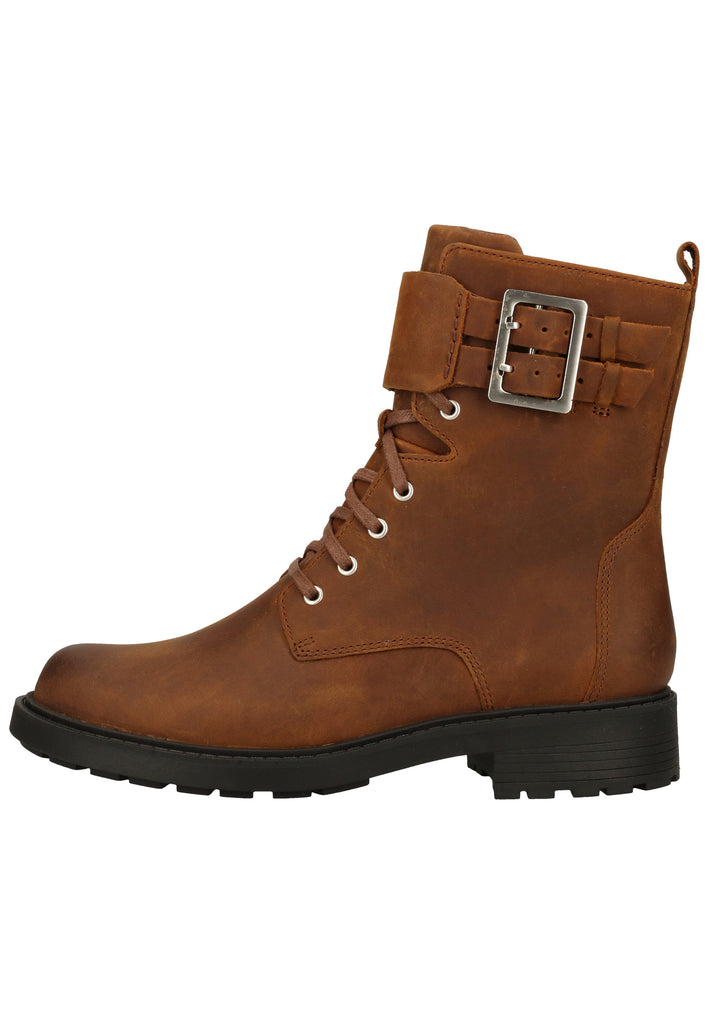 Clarks Stiefelette Leder Braun - surf4shoes