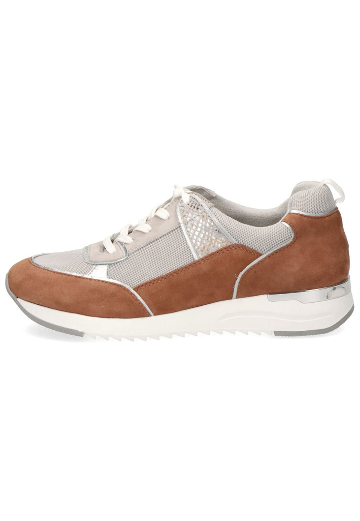 Caprice Sneaker Leder/Textil Braun/Grau - surf4shoes