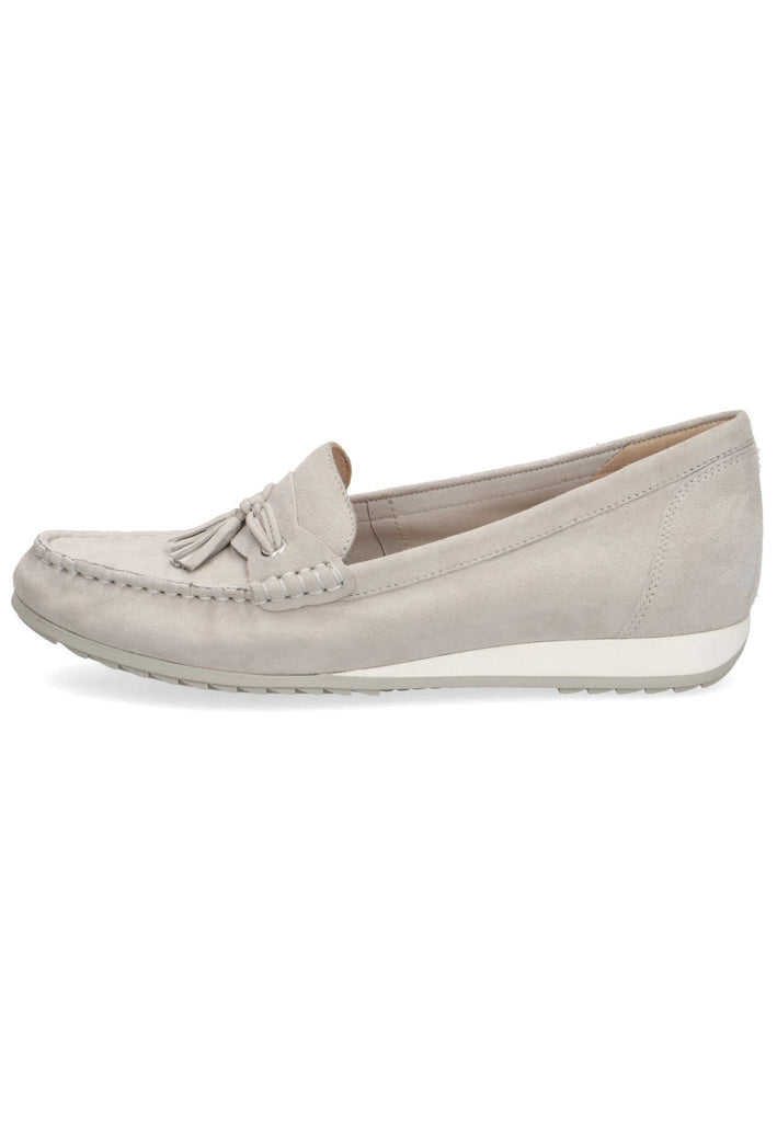 Caprice Slipper Veloursleder Hellgrau - surf4shoes