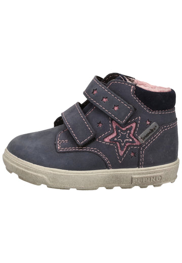 Pepino Halbschuhe Nubukleder Dunkelblau Warmfutter - surf4shoes