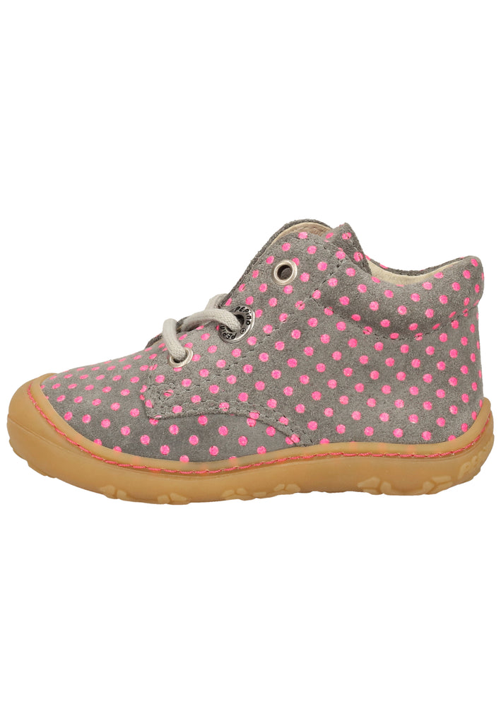 Pepino Halbschuhe Leder Grau/Rosa - surf4shoes