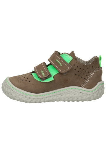 Pepino Halbschuhe Nubukleder Grau/Grün - surf4shoes
