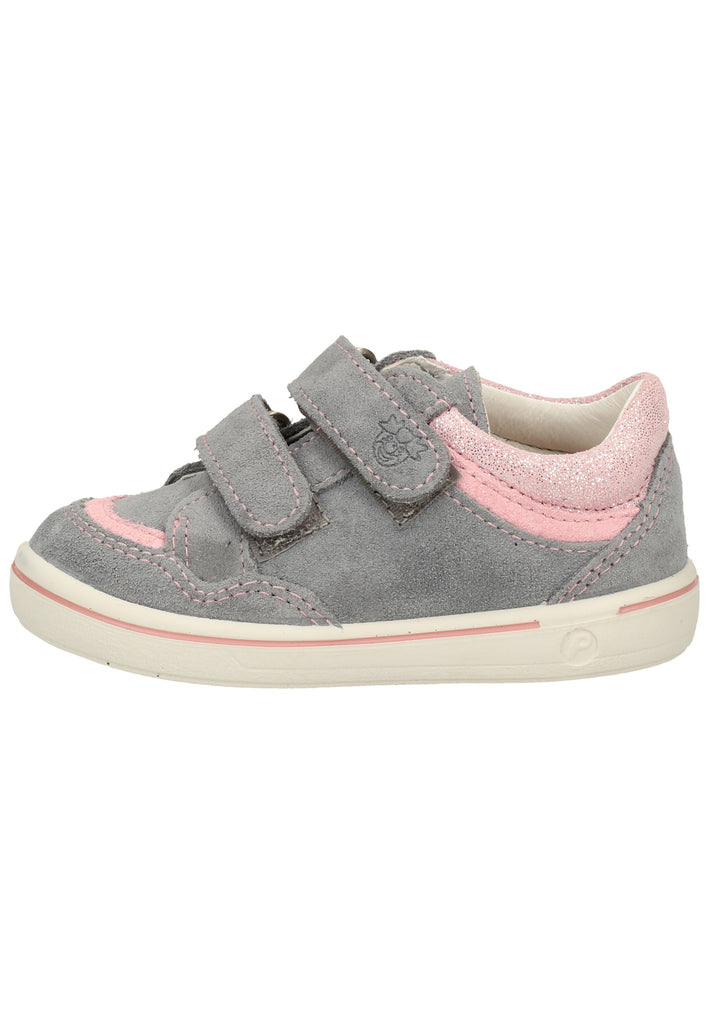 Pepino Halbschuhe Veloursleder Grau/Rosa - surf4shoes