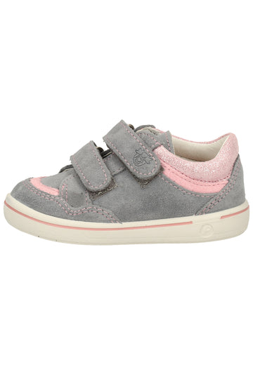Pepino Halbschuhe Veloursleder Grau/Rosa - surf4shoes
