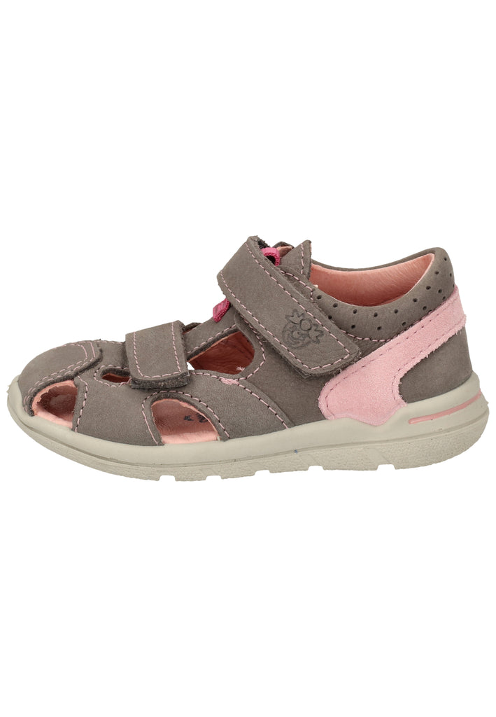 Pepino Halbschuhe Leder Grau/Rosa - surf4shoes