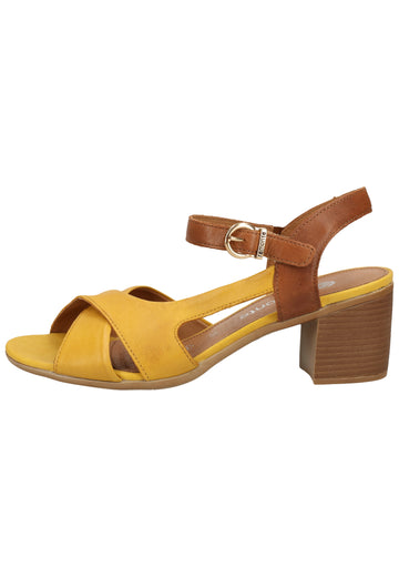 Remonte Sandalen Leder/Synthetik Gelb/Braun - surf4shoes