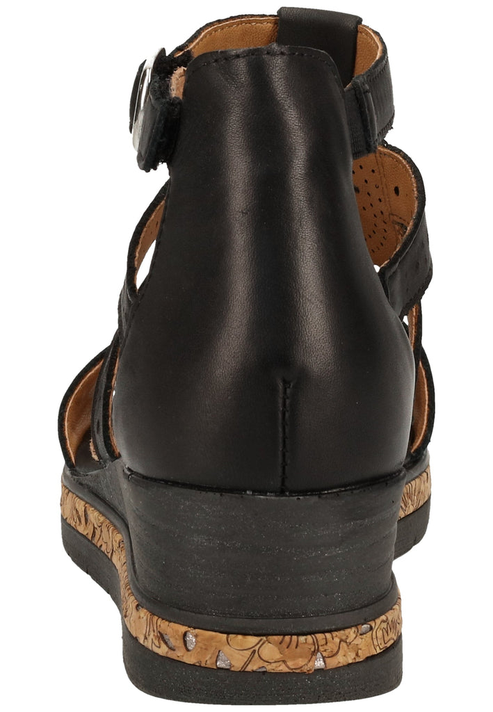 Remonte Sandalen Glattleder Schwarz - surf4shoes