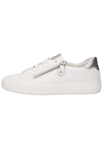 Remonte Sneaker Glattleder Weiß/Silber - surf4shoes