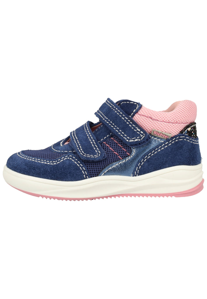 Richter Sneaker Veloursleder/Textil Blau/Pink - surf4shoes
