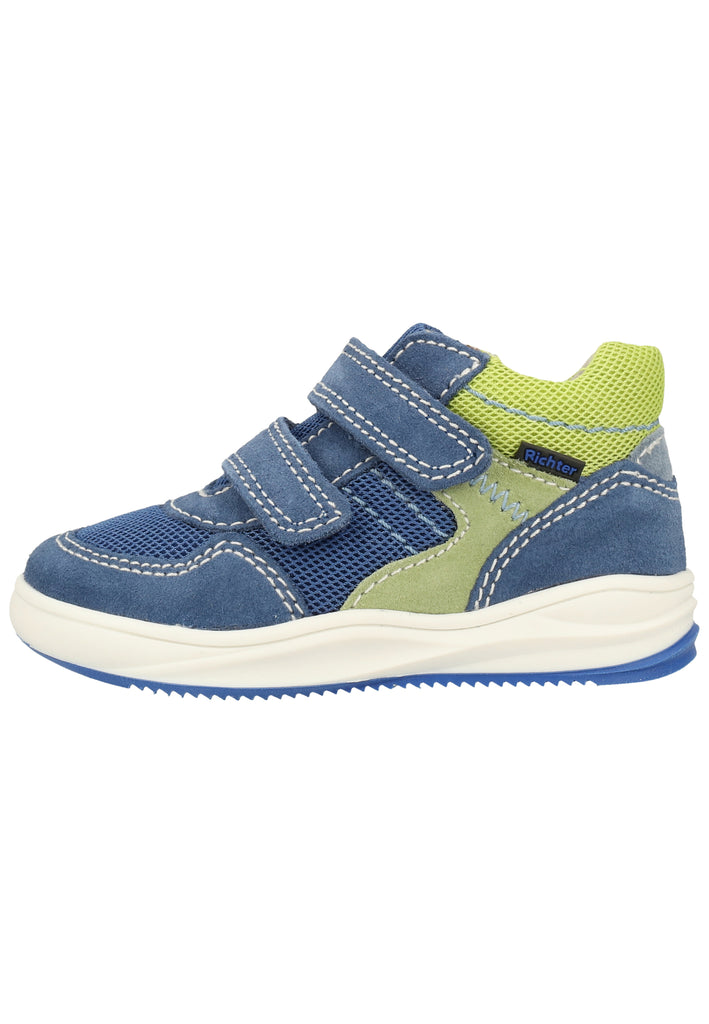 Richter Sneaker Veloursleder/Textil Blau/Grün - surf4shoes