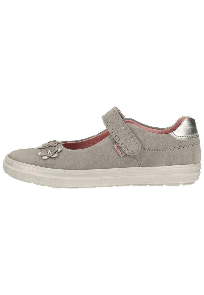 Richter Ballerinas Veloursleder Grau/Silber - surf4shoes