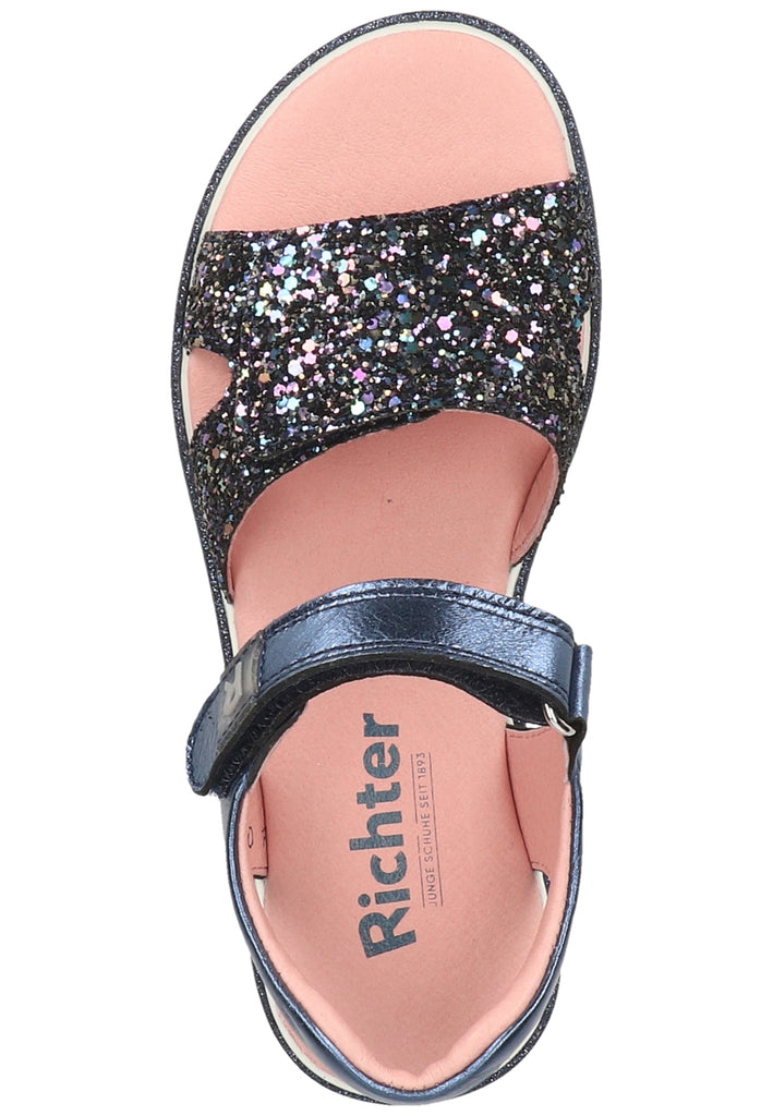 Richter Sandalen Leder/Textil Petrol - surf4shoes