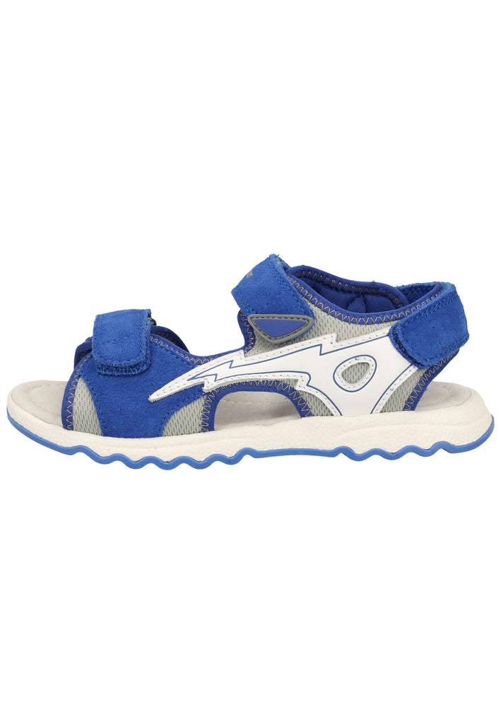 Richter Sandalen Leder/Textil Blau/Grau - surf4shoes