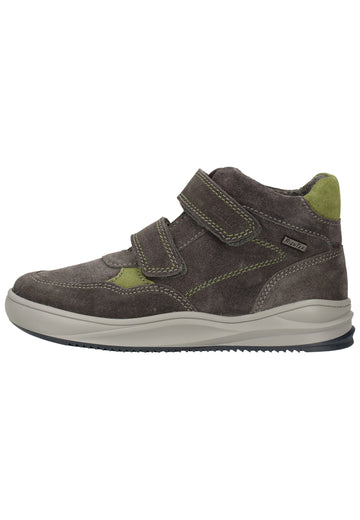 Richter Stiefelette Veloursleder/Textil Grau/Grün Warmfutter - surf4shoes
