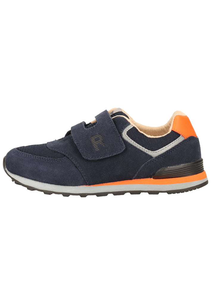 Richter Sneaker Veloursleder/Textil Blau/Orange - surf4shoes